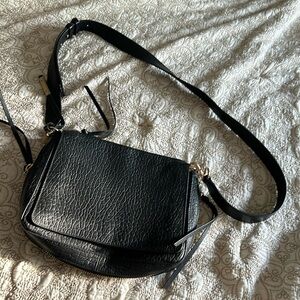 Vince Camuto Black Textured Crossbody Bag